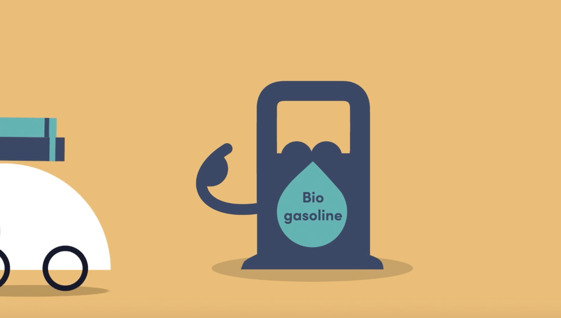 Bio gasoline pump graphic